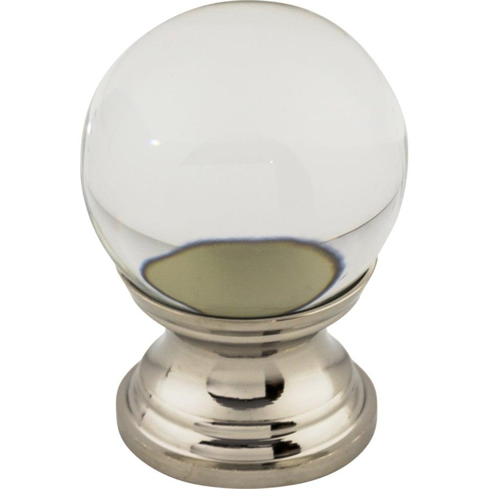 Clarity Knob by Top Knobs - Polished Nickel - New York Hardware