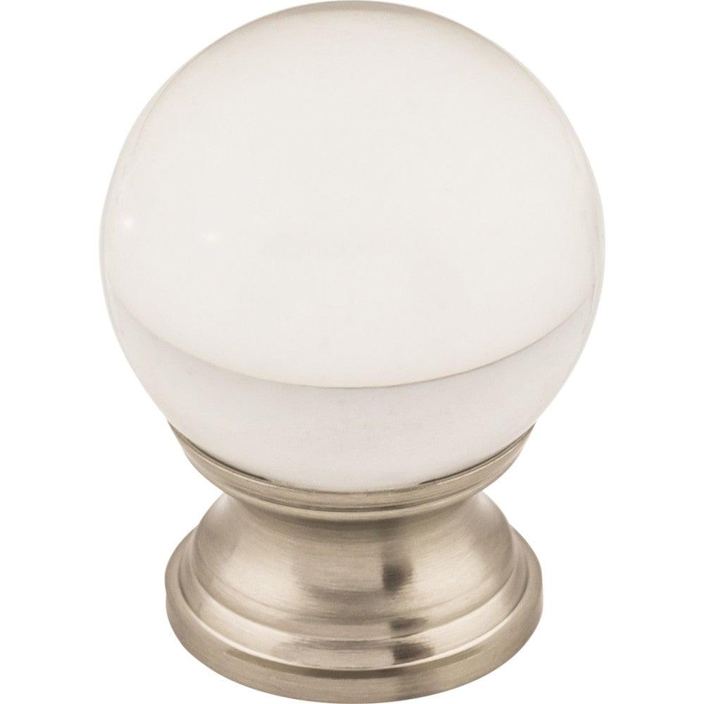 Clarity Knob by Top Knobs - Brushed Satin Nickel - New York Hardware