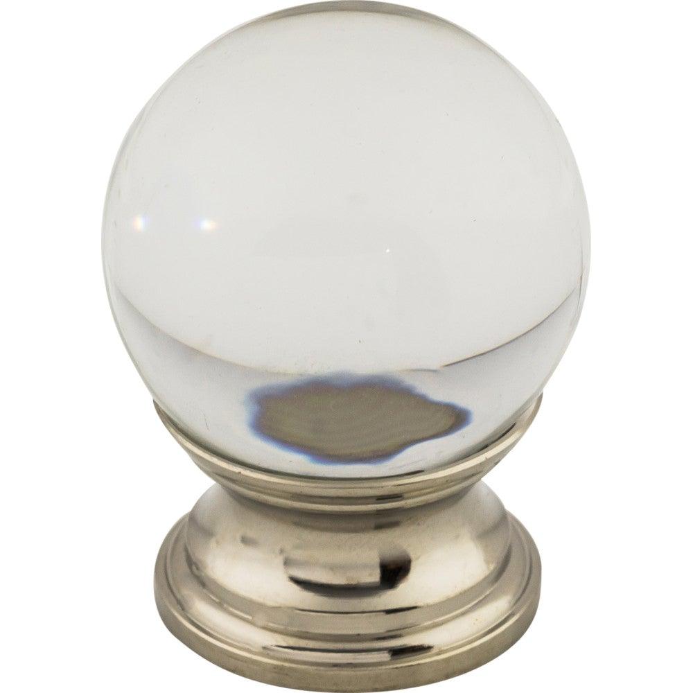 Clarity Knob by Top Knobs - Polished Nickel - New York Hardware