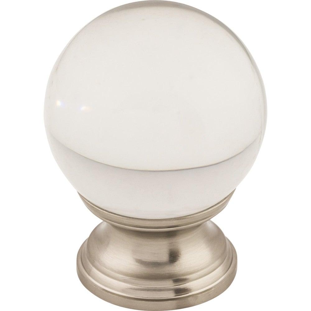 Clarity Knob by Top Knobs - Brushed Satin Nickel - New York Hardware