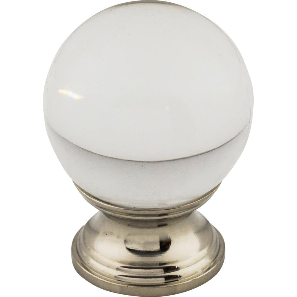 Clarity Knob by Top Knobs - Polished Nickel - New York Hardware