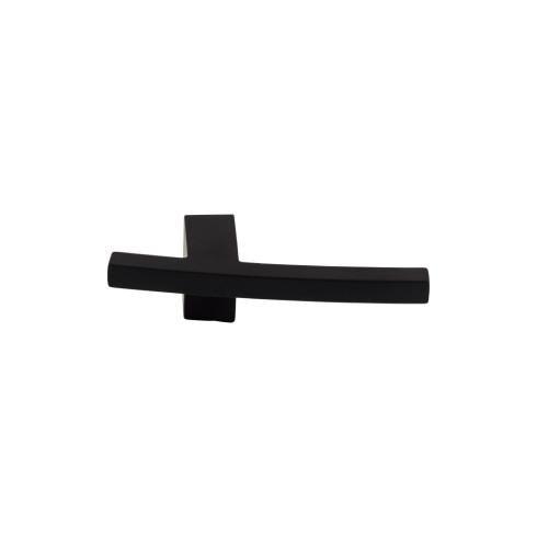 Slanted A Knob by Top Knobs - Flat Black - New York Hardware