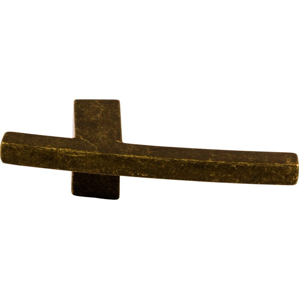 Slanted A Knob by Top Knobs - German Bronze - New York Hardware