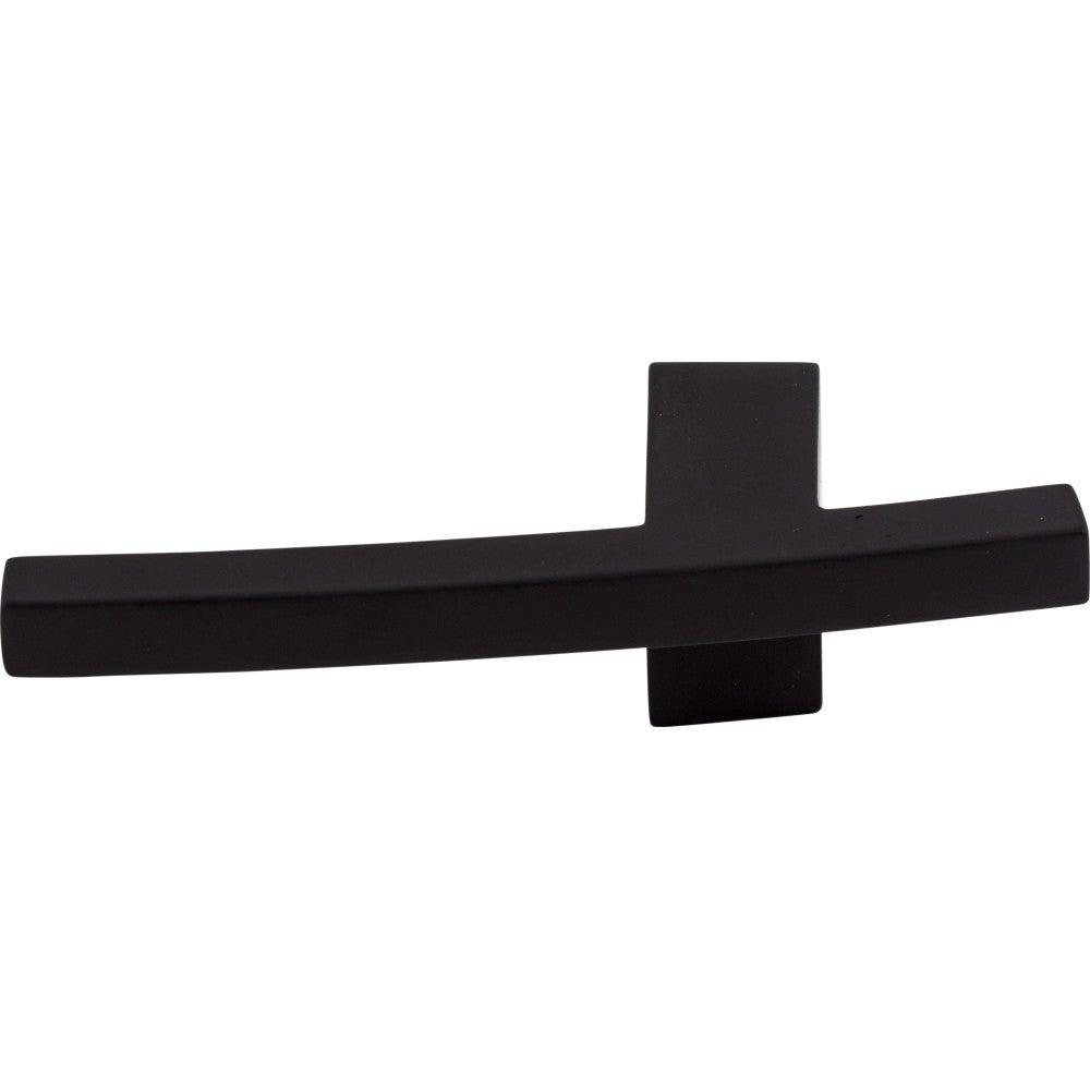 Slanted B Knob by Top Knobs - Flat Black - New York Hardware