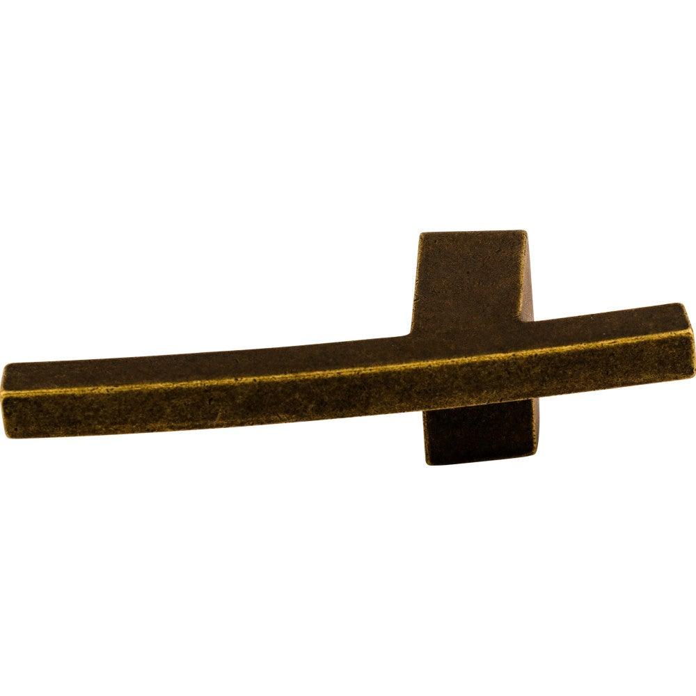 Slanted B Knob by Top Knobs - German Bronze - New York Hardware