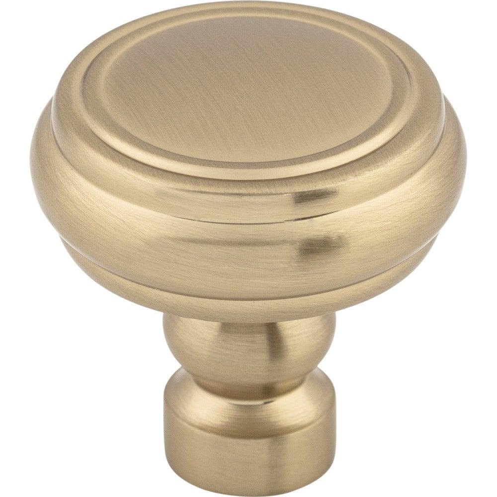 Brixton Rimmed Knob by Top Knobs - Honey Bronze - New York Hardware