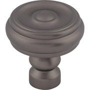 Brixton Button Knob by Top Knobs - Ash Gray - New York Hardware