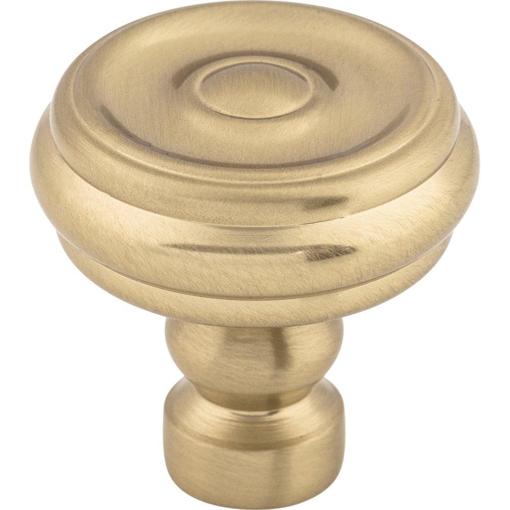 Brixton Button Knob by Top Knobs - Honey Bronze - New York Hardware
