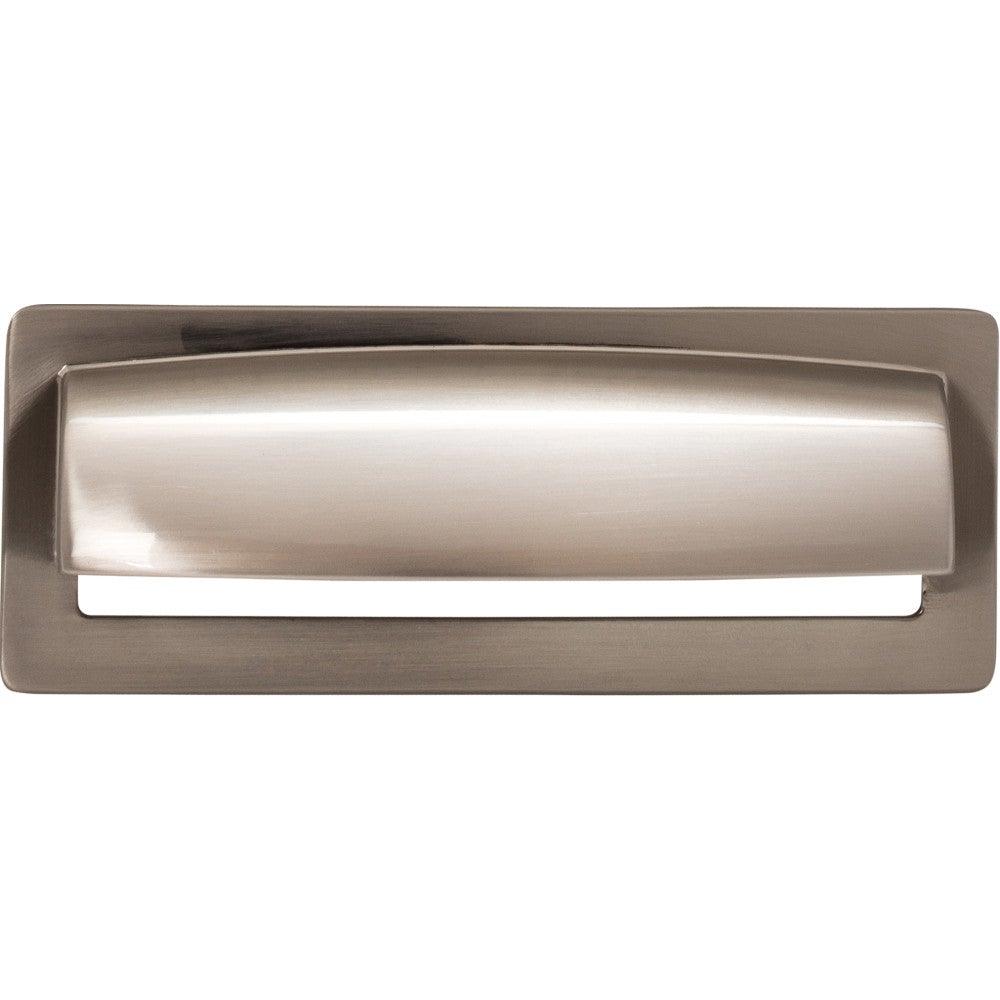 Hollin Cup Pull by Top Knobs - Brushed Satin Nickel - New York Hardware