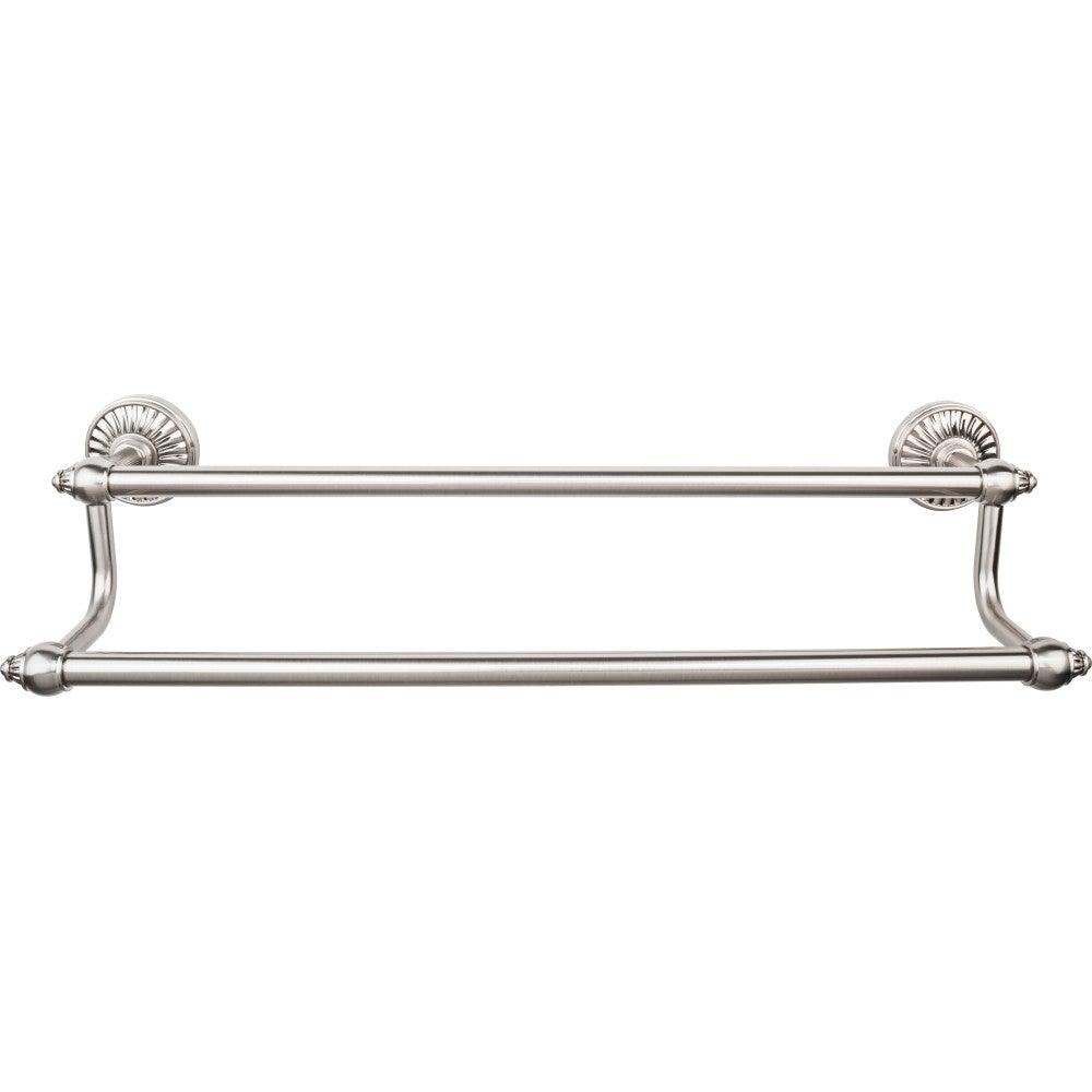 Tuscany Bath Double Towel Bar by Top Knobs - Brushed Satin Nickel - New York Hardware