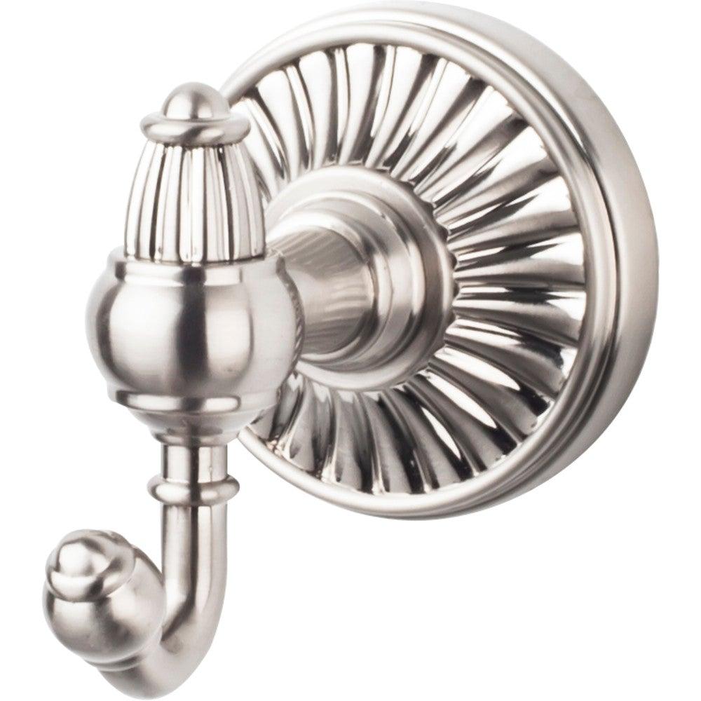 Tuscany Bath Double Hook by Top Knobs - Brushed Satin Nickel - New York Hardware