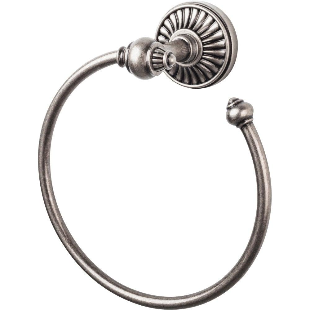 Tuscany Bath Ring by Top Knobs - Antique Pewter - New York Hardware