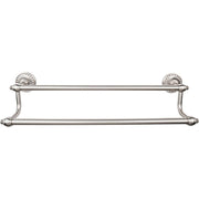 Tuscany Bath Double Towel Bar by Top Knobs - Brushed Satin Nickel - New York Hardware
