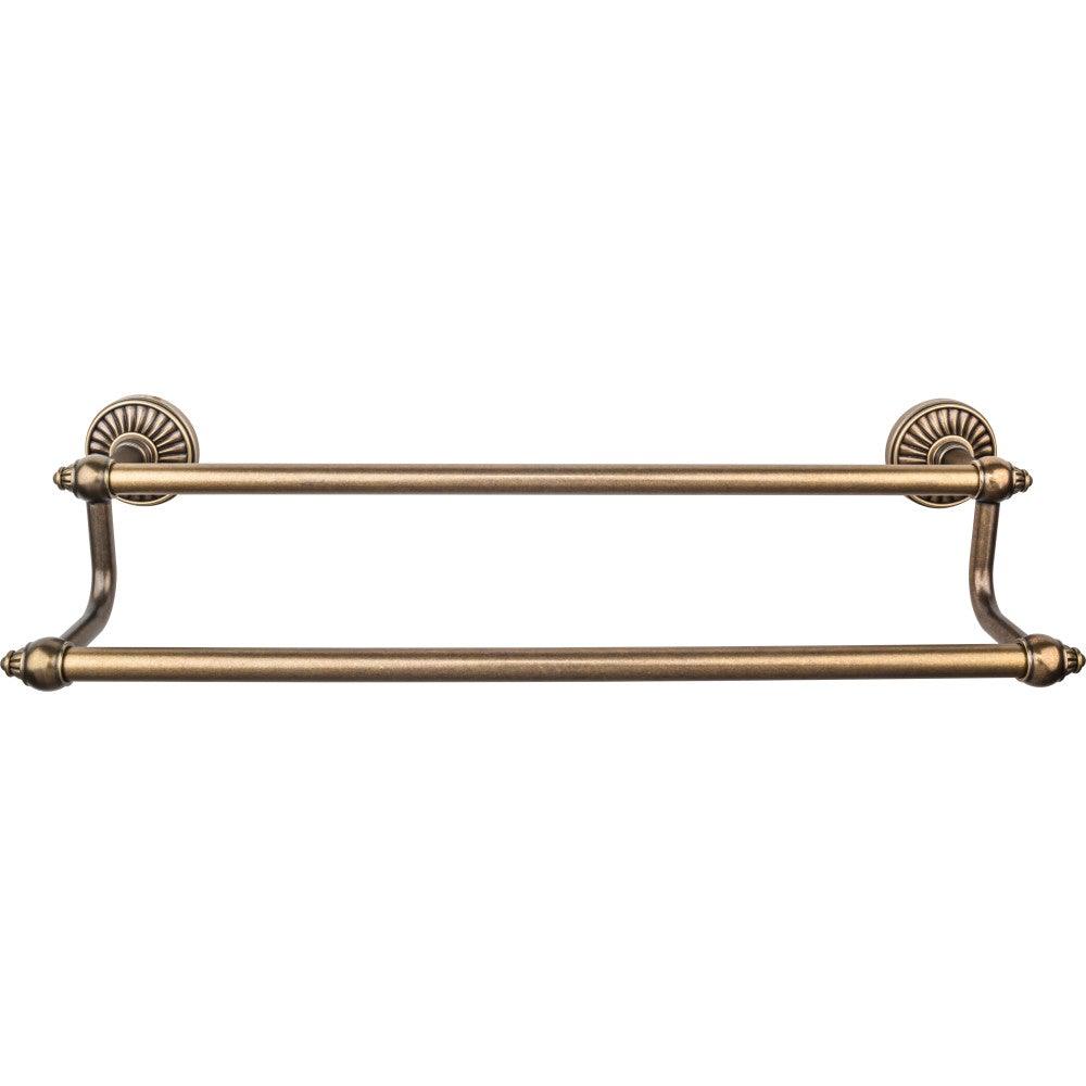Tuscany Bath Double Towel Bar by Top Knobs - German Bronze - New York Hardware