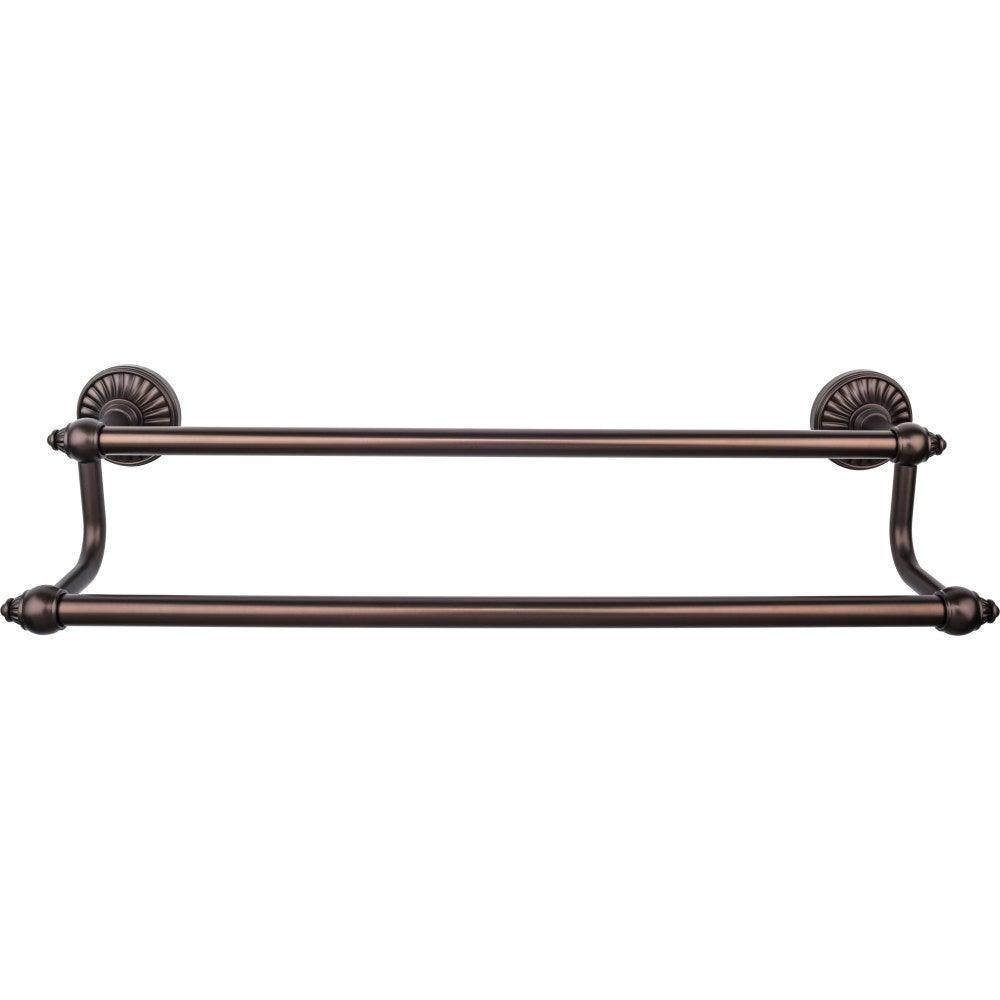 Tuscany Bath Double Towel Bar by Top Knobs - Oil Rubbed Bronze - New York Hardware
