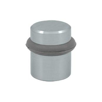 Round Universal Floor Bumper 1 1/2" - Brushed Chrome - New York Hardware Online