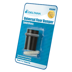 2" Smooth Cap Floor Bumper Blister Pack by Deltana -  - Oil Rubbed Bronze - New York Hardware