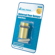 2" Smooth Cap Floor Bumper Blister Pack by Deltana -  - Polished Brass - New York Hardware