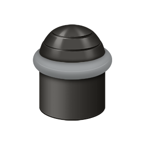 Round Dome Cap Universal Solid Brass Floor Bumper by Deltana - 1-5/8" - Oil Rubbed Bronze - New York Hardware