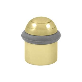 Round Universal Floor Bumper Dome Cap 1 1/2" - Polished Brass - New York Hardware Online