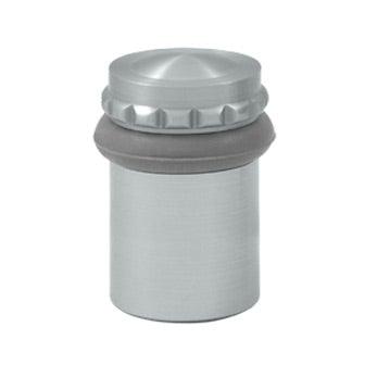 Round Universal Floor Bumper Pattern Cap 2" - Brushed Chrome - New York Hardware Online