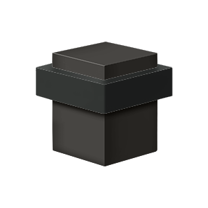 Square Solid Brass Universal Floor Bumper by Deltana - 1-3/8" - Oil Rubbed Bronze - New York Hardware