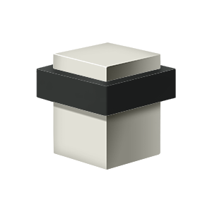 Square Solid Brass Universal Floor Bumper by Deltana - 1-3/8" - Polished Nickel - New York Hardware