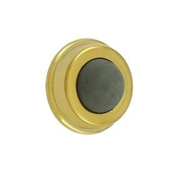 Flush Bumper 1" Diameter - PVD - Polished Brass - New York Hardware Online