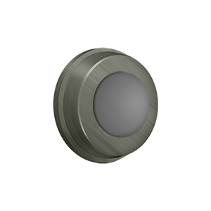 Convex Transitional Flush Door Bumper by Deltana -  - Antique Nickel - New York Hardware