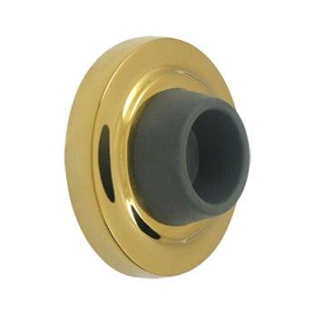 Concave Flush Bumper 2 3/8" Diameter - PVD - Polished Brass - New York Hardware Online