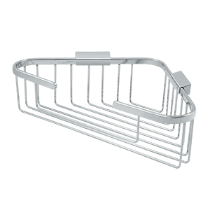 Triangle Corner Wire Basket by Deltana - 13-1/4" x 10-1/4" - Polished Chrome - New York Hardware