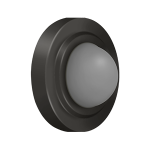 Convex Contemporary Flush Door Bumper by Deltana -  - Oil Rubbed Bronze - New York Hardware