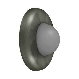 Convex Modern Flush Door Bumper by Deltana -  - Antique Nickel - New York Hardware