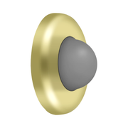 Convex Modern Flush Door Bumper by Deltana -  - Polished Brass - New York Hardware