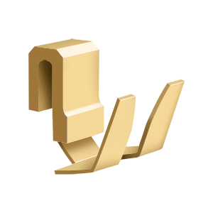 Wire Basket Hook by Deltana -  - PVD Polished Brass - New York Hardware