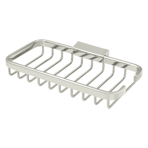 Rectangular Wire Basket by Deltana - 8" x 4" - Polished Nickel - New York Hardware
