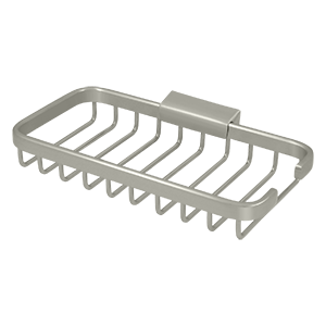 Rectangular Wire Basket by Deltana - 8" x 4" - Brushed Nickel - New York Hardware