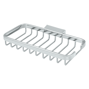 Rectangular Wire Basket by Deltana - 8" x 4" - Polished Chrome - New York Hardware