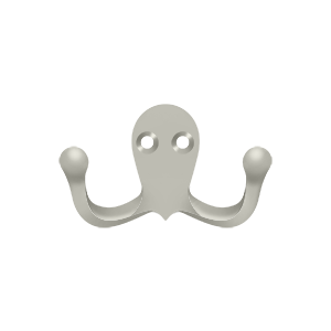 Double Hook by Deltana -  - Brushed Nickel - New York Hardware