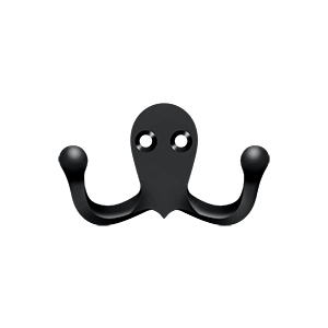 Double Hook by Deltana -  - Paint Black - New York Hardware