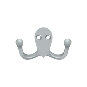 Double Hook by Deltana -  - Brushed Chrome - New York Hardware