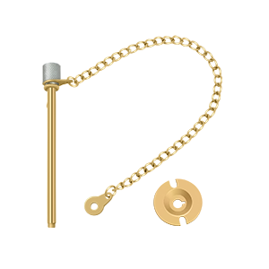 Window Door Pin by Deltana -  - PVD Polished Brass - New York Hardware