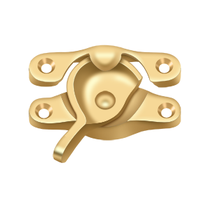 Window Sash Lock by Deltana - 1" x 2-5/8" - PVD Polished Brass - New York Hardware