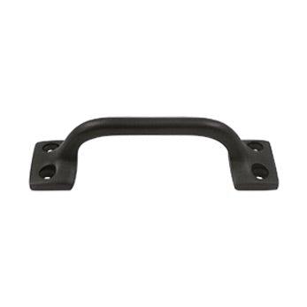 Front Mounted Squared Cabinet Pull, 4" - Oil Rubbed Bronze - New York Hardware Online