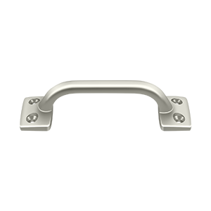 Square Base Pull by Deltana -  - Polished Nickel - New York Hardware