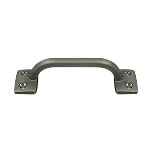 Square Base Pull by Deltana -  - Antique Nickel - New York Hardware