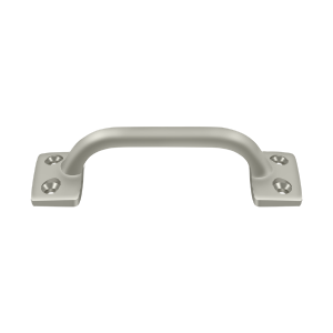Square Base Pull by Deltana -  - Brushed Nickel - New York Hardware