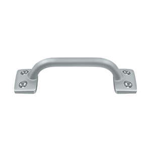 Square Base Pull by Deltana -  - Brushed Chrome - New York Hardware