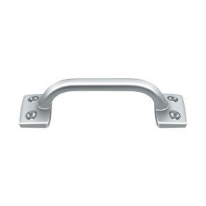 Square Base Pull by Deltana -  - Polished Chrome - New York Hardware