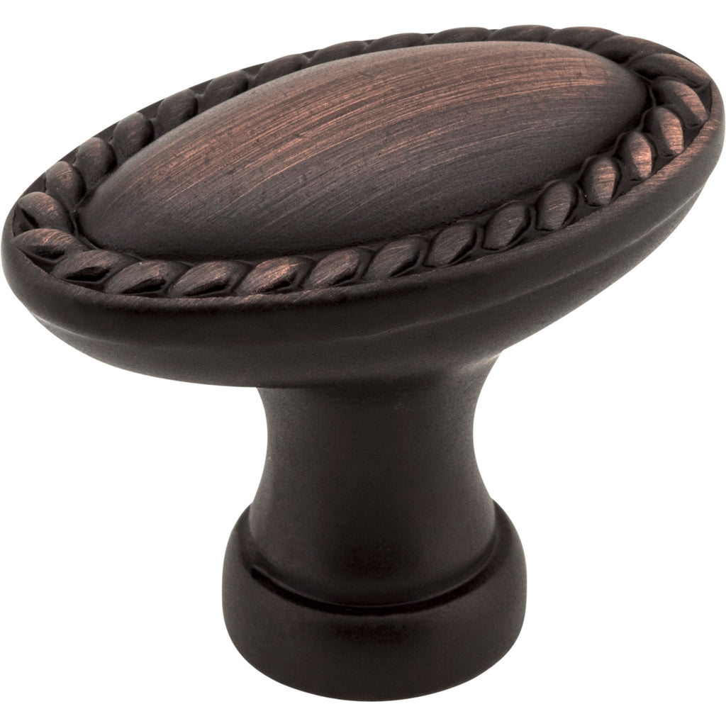 Oval Rope Detailed Lindos Cabinet Knob by Elements - Brushed Oil Rubbed Bronze